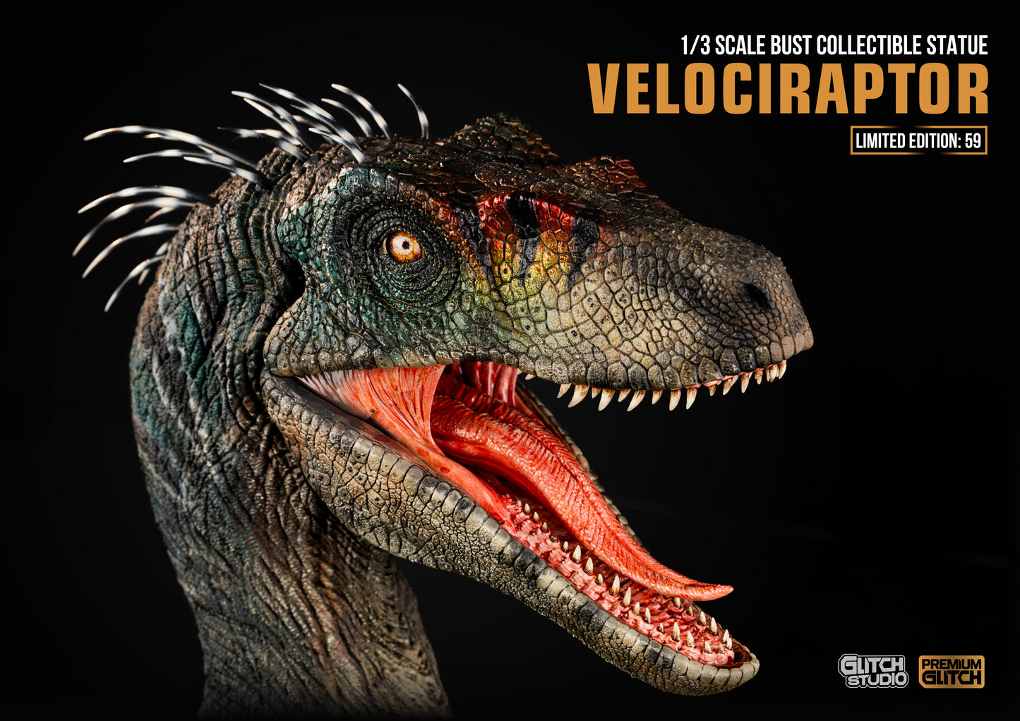 Glitch Studio – Velociraptor Bust 1/3 Scale