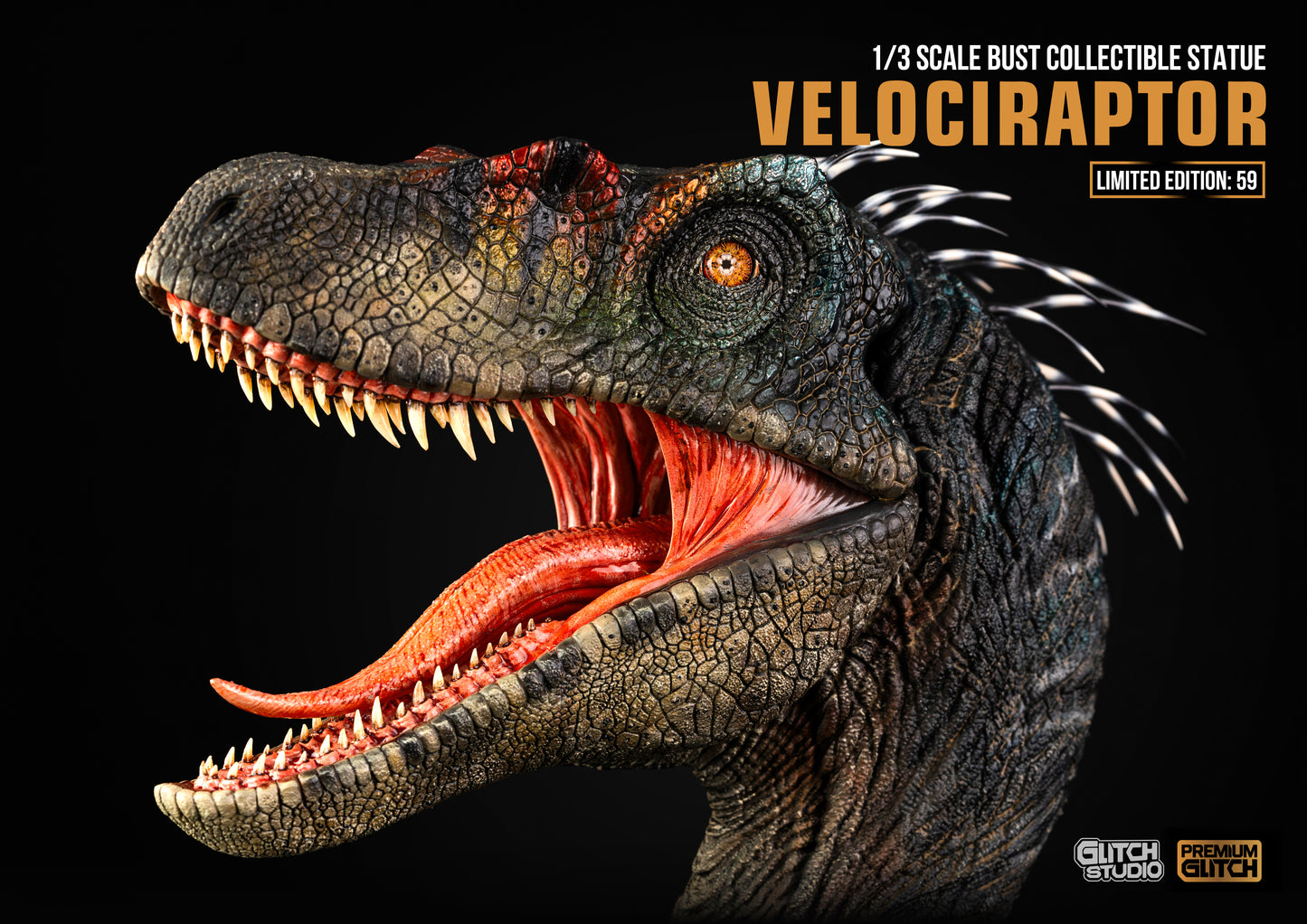 Glitch Studio – Velociraptor Bust 1/3 Scale